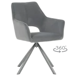 Трапезен стол Carmen Reading 2 - Сив MJ 3