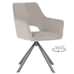 Трапезен стол Carmen Reading 2 - Светлосив MJ 3