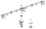 Регулируема стойка за 3 мониторa Ewent EW1513, 27", за бюро, Черен | EWENT-MON-EW1513