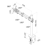 Регулируема стойка за един монитор Neomounts by NewStar FPMA-D960 за монтаж на бюро