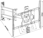 Регулируема стойка за монитор и телевизор Neomounts by NewStar Flat Screen Wall Mount | FPMA-W460BLACK