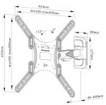 Регулируема стойка за монитор и телевизор Neomounts by NewStar Screen Wall Mount | WL40-540BL14