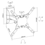 Регулируема стойка за монитор и телевизор Neomounts Select Flat Screen Wall Mount | NM-W115BLACK