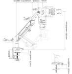 Регулируема стойка за монитор Neomounts Desk Mount ultra flat | DS70-810BL1