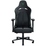 Геймърски стол Razer Enki X, 2D подлакътници, вградена лумбала опора, наклон до 152° - Черен със зелен шев