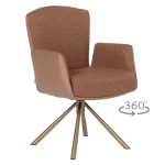 Трапезен стол Carmen Sindi 4 - Оранжев