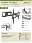 Стойка Sunne EA2 TV Wall Bracket, 37"-63", max 50kg, Tilting & Swivel