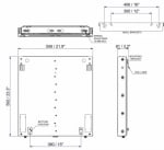 Стойка за монтаж на интерактивни дисплеи от 55" до 75", Regout Balance Systems Balance Box 400-70 Medium, Черна | 480A12