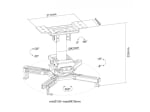 Стойка за Проектор Neomounts by Newstar Projector Ceiling Mount | CL25-530BL1