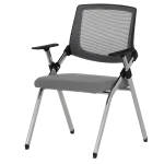 Посетителски стол Carmen 1704 - Сив