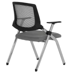 Посетителски стол Carmen 1704 - Сив