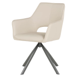 Трапезен стол Carmen Reading 2 силиконова кожа - Капучино 04