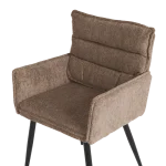 Трапезен стол Carmen Iksan с подлакътници - Кафяв R38