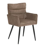 Трапезен стол Carmen Iksan с подлакътници - Кафяв R38