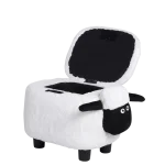 Детска табуретка с ракла Carmen - Бяла овца