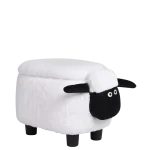 Детска табуретка с ракла Carmen - Бяла овца