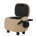 Детска табуретка с ракла Carmen - Тъмнобежова овца