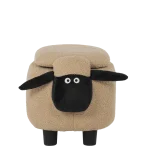 Детска табуретка с ракла Carmen - Тъмнобежова овца