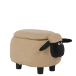 Детска табуретка с ракла Carmen - Тъмнобежова овца