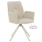 Трапезен стол Carmen Bury 1 - Крем R 28