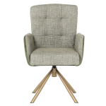 Трапезен стол Carmen Keila 4 - Зелен