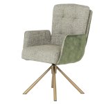 Трапезен стол Carmen Keila 4 - Зелен