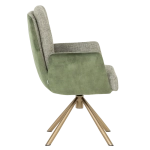 Трапезен стол Carmen Keila 4 - Зелен