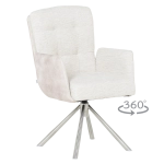 Трапезен стол Carmen Keila - Крем