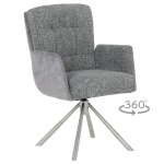 Трапезен стол Carmen Keila - Сив