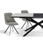 Трапезен стол  Carmen London 2 - Сив R 07