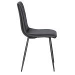 Трапезен стол Carmen Monza еко кожа - Черен