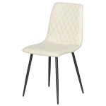 Трапезен стол Carmen Monza еко кожа - Крем