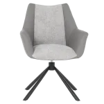 Трапезен стол Carmen Tempe - Светлосив