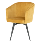 Трапезен стол Carmen Venice - Жълт