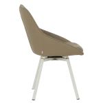 Трапезен стол Carmen Wigan 1 силиконова кожа - Кафяв 46