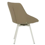 Трапезен стол Carmen Wigan 1 силиконова кожа - Кафяв 46