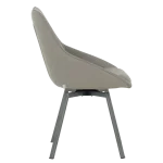 Трапезен стол Carmen Wigan 2 силиконова кожа - Сив 43