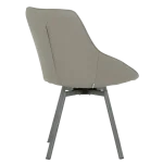 Трапезен стол Carmen Wigan 2 силиконова кожа - Сив 43