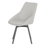 Трапезен стол Carmen Wigan 2 силиконова кожа - Светлосив 65