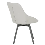 Трапезен стол Carmen Wigan 2 силиконова кожа - Светлосив 65