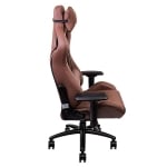 Геймърски стол от естествена кожа TteSports X Fit Real Leather Brown