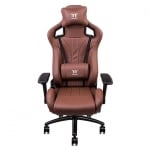 Геймърски стол от естествена кожа TteSports X Fit Real Leather Brown