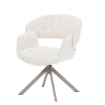 Трапезен стол Carmen Voru - Бял 29