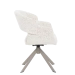 Трапезен стол Carmen Voru - Бял 29