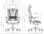 Ергономичен офис стол Ergonomee Politico UPH - Черен